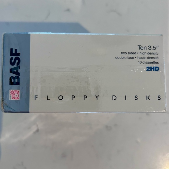 NEW in Box BASF Floppy Disks Set of Ten 3.5” Two Sided High Density Double Face - Picture 3 of 5